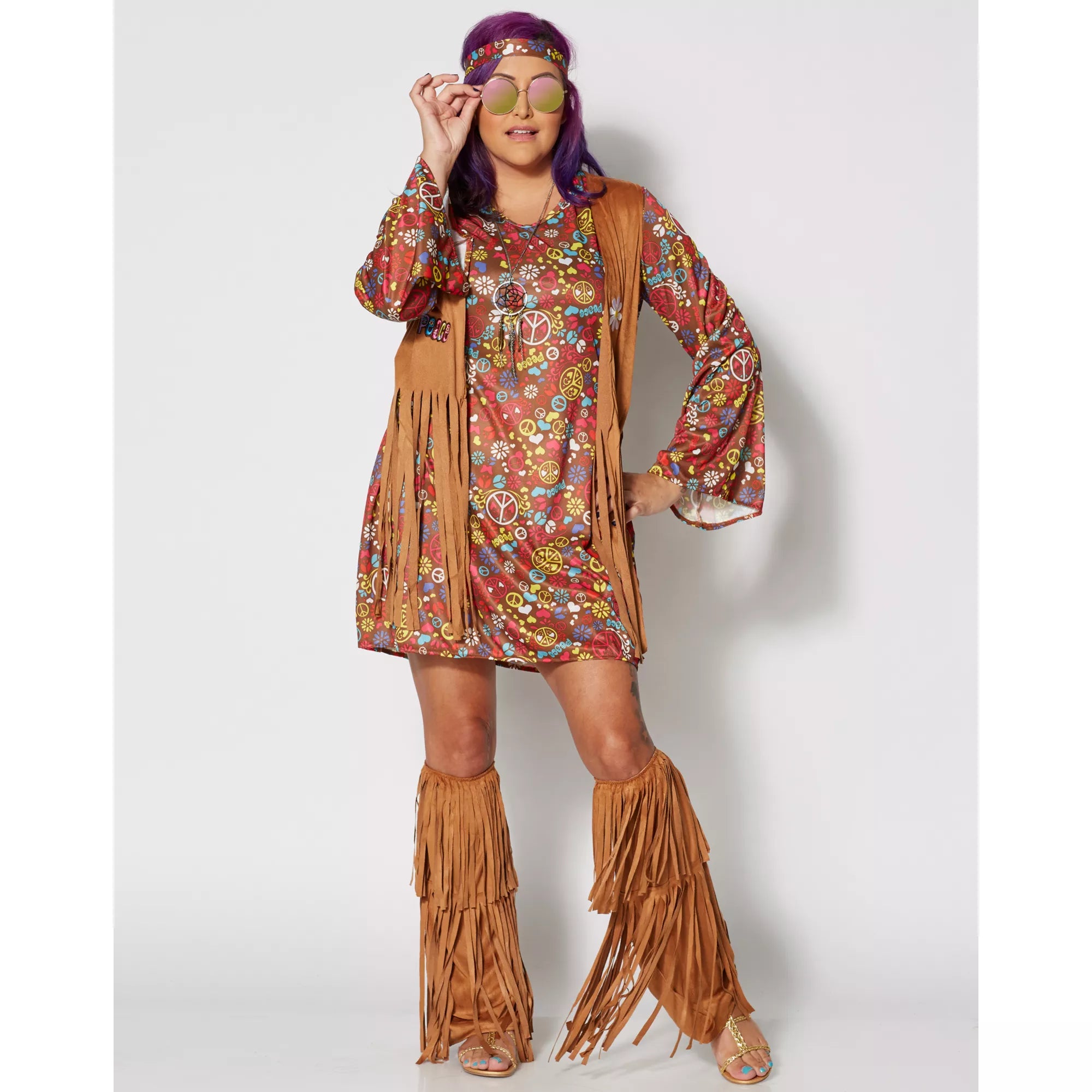 Adult Peace and Love Hippie Costume