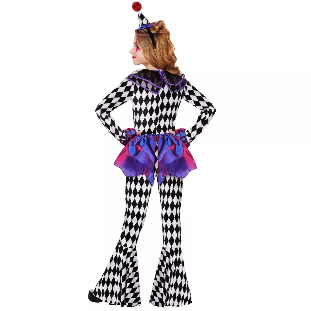 Kids Carnival Clown Unitard Costume