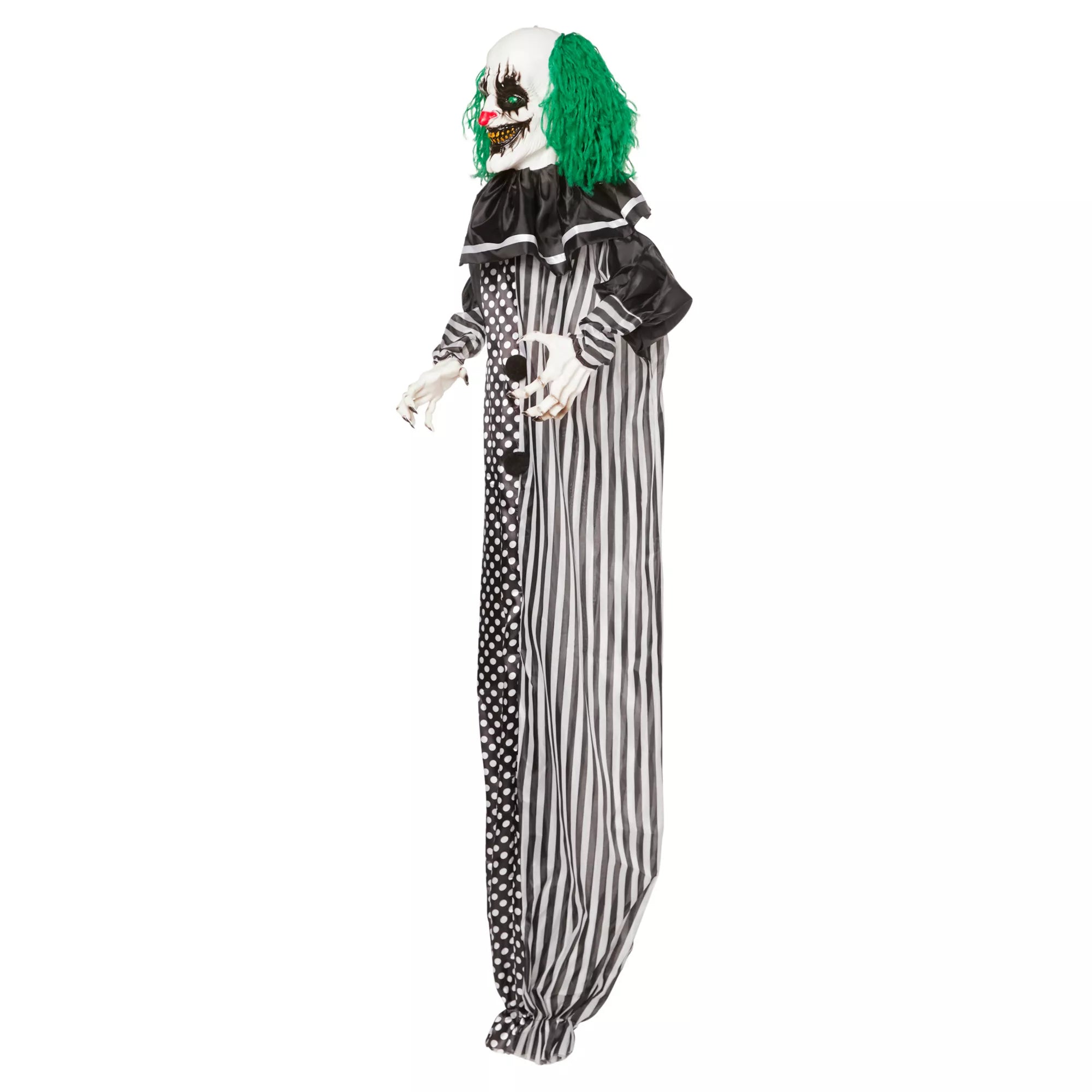 5 Ft Animated Light-Up Clown Hanging Prop - Decorations