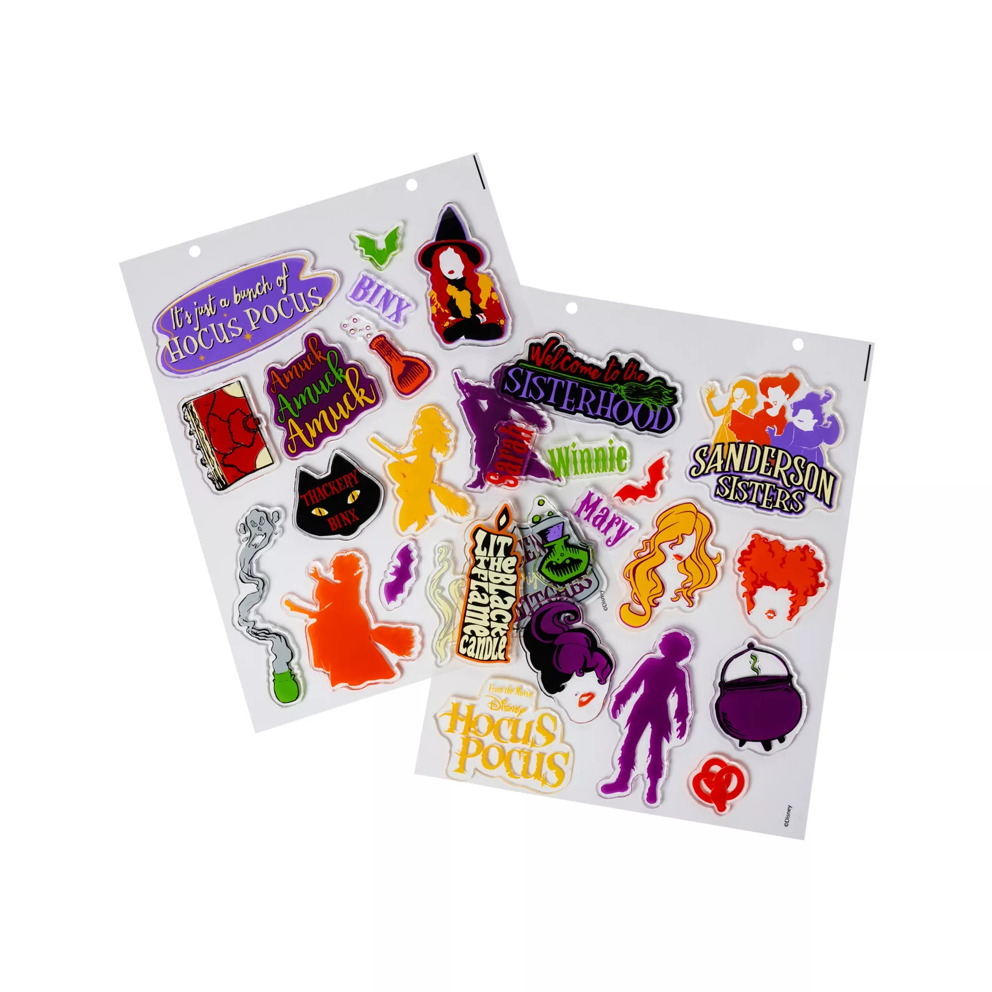 Hocus Pocus Gel Window Clings - Disney