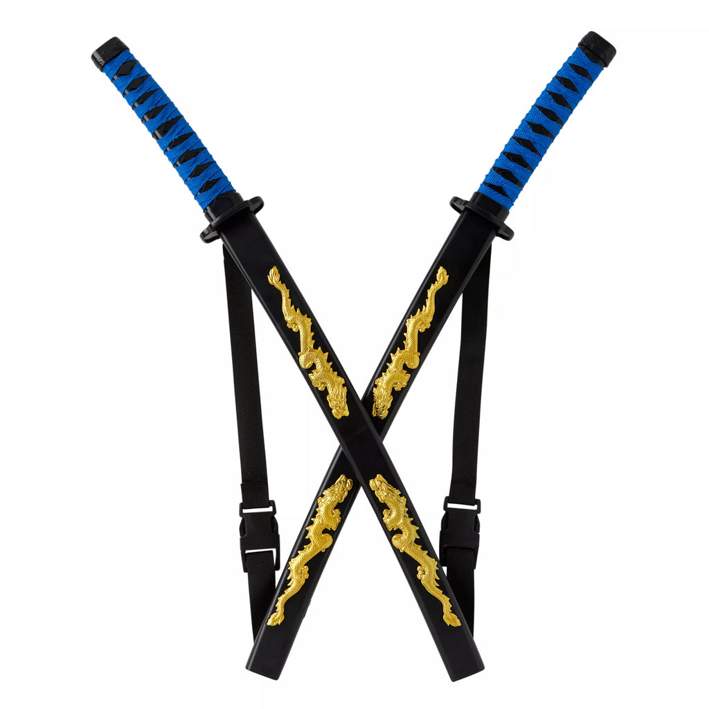 Kids Blue Ninja Swords with Harness
