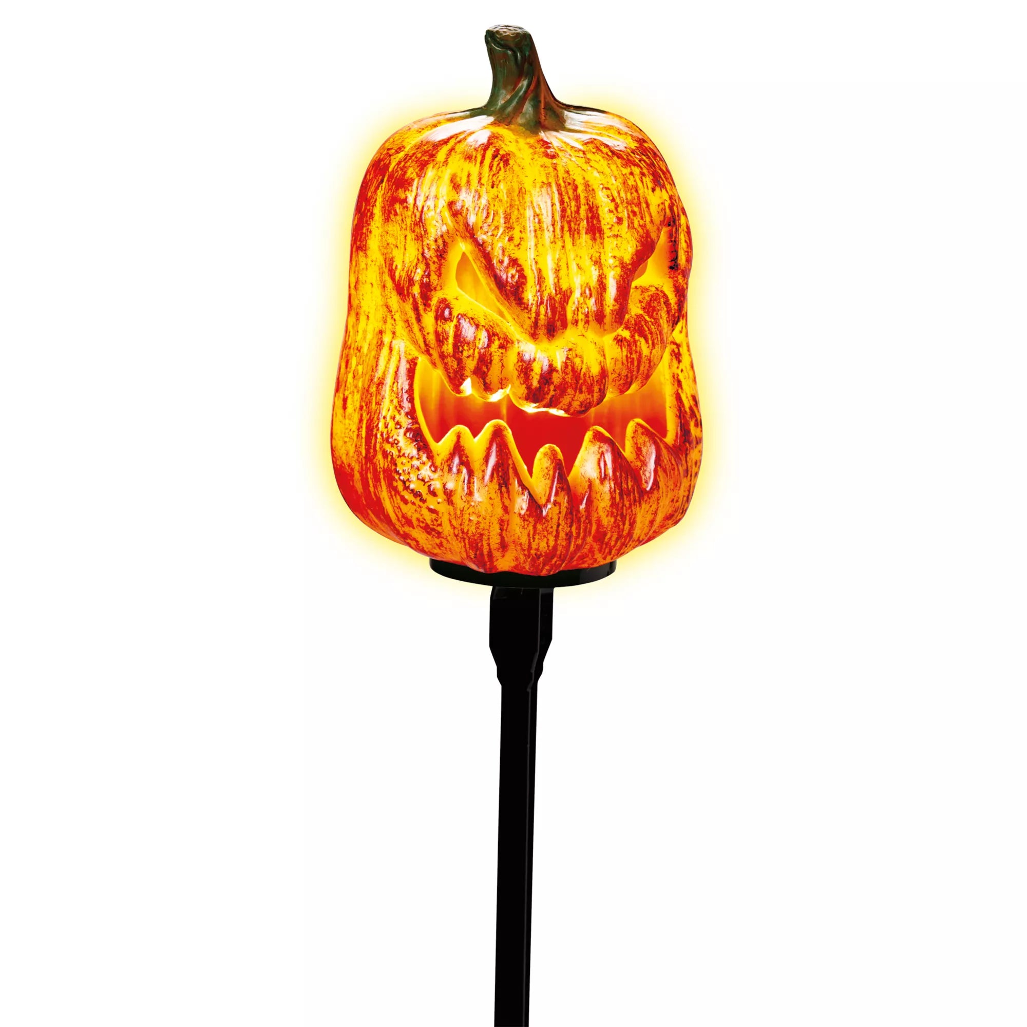 Light-Up LED Spooky Pumpkin Pathway Markers
