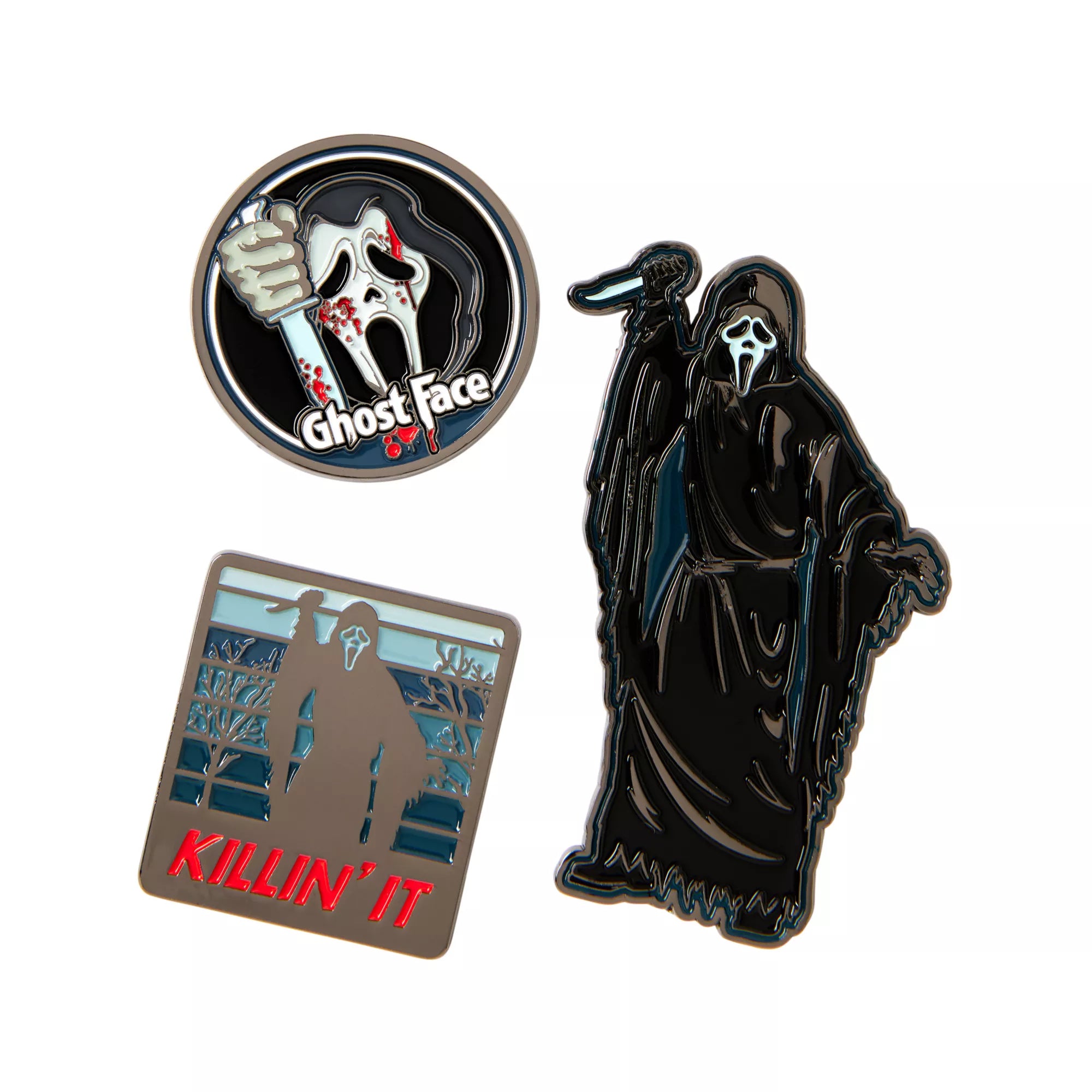 Ghost Face Pin Set - 3 Pack