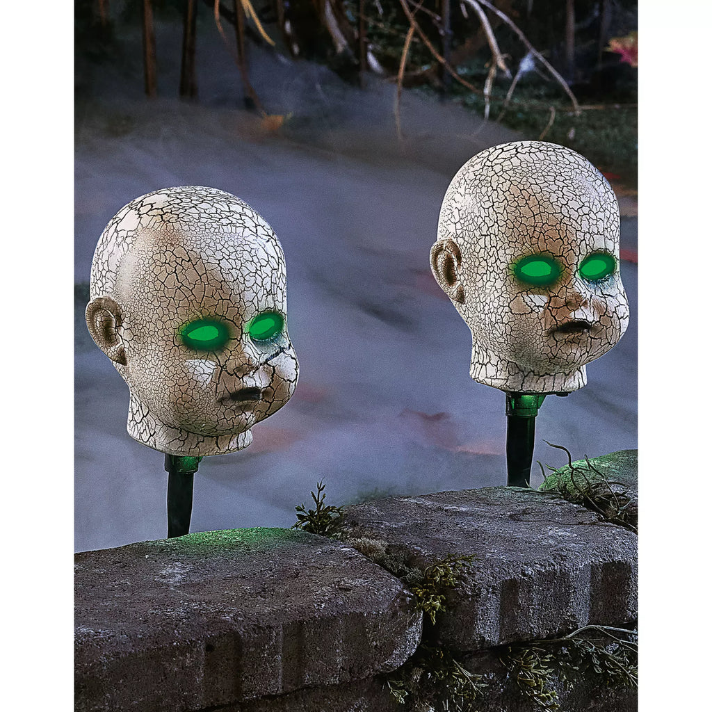 Light-Up LED Cracked Doll Pathway Markers