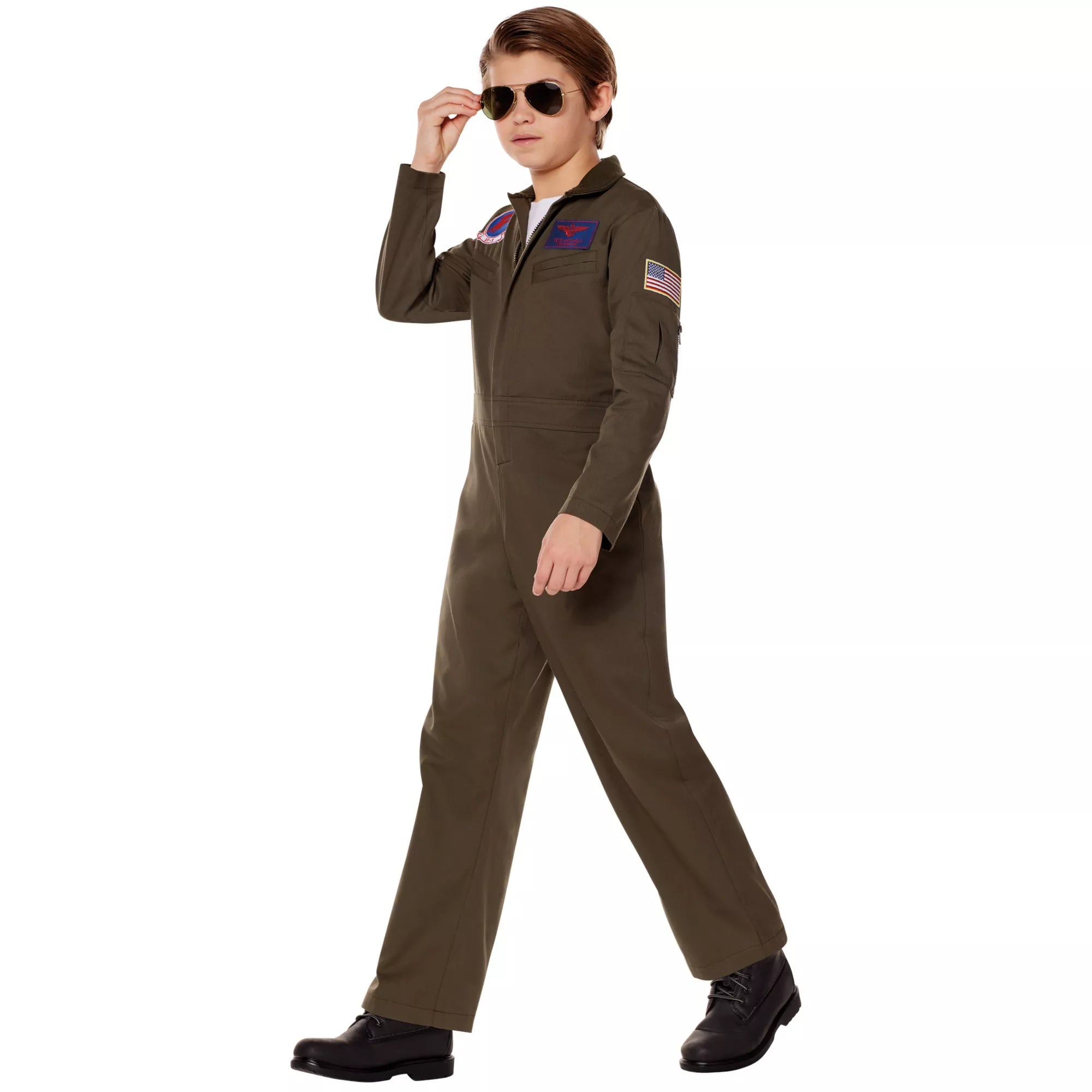 Kids Top Gun Jumpsuit Costume