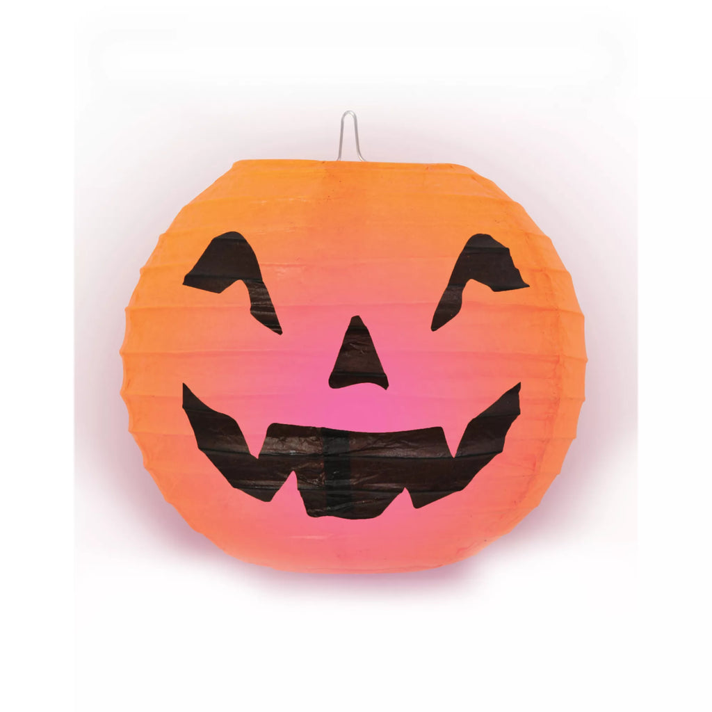 Hanging Happy Light-Up Jack-O-Lantern