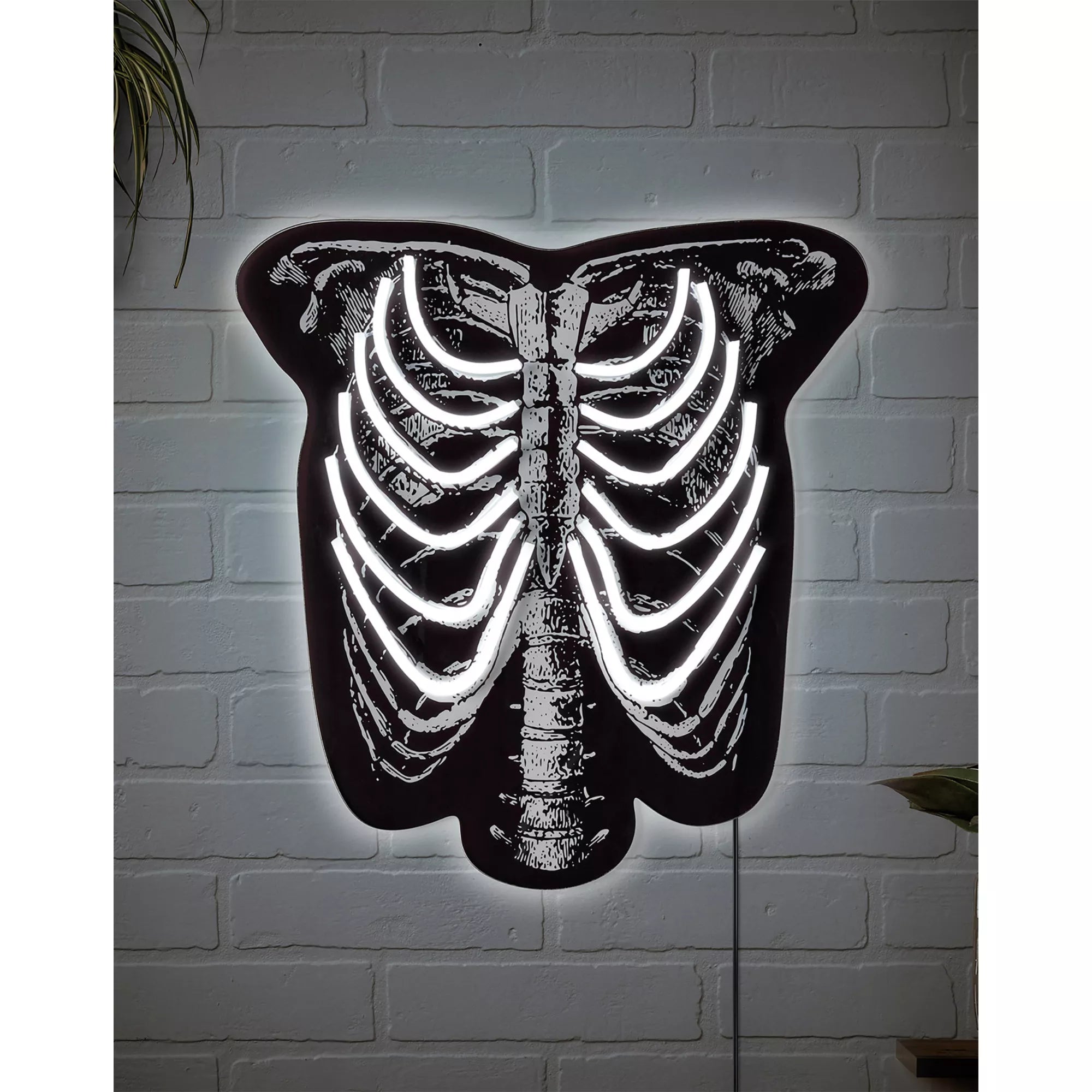 Skeleton Torso Neon LED Light-Up Sign