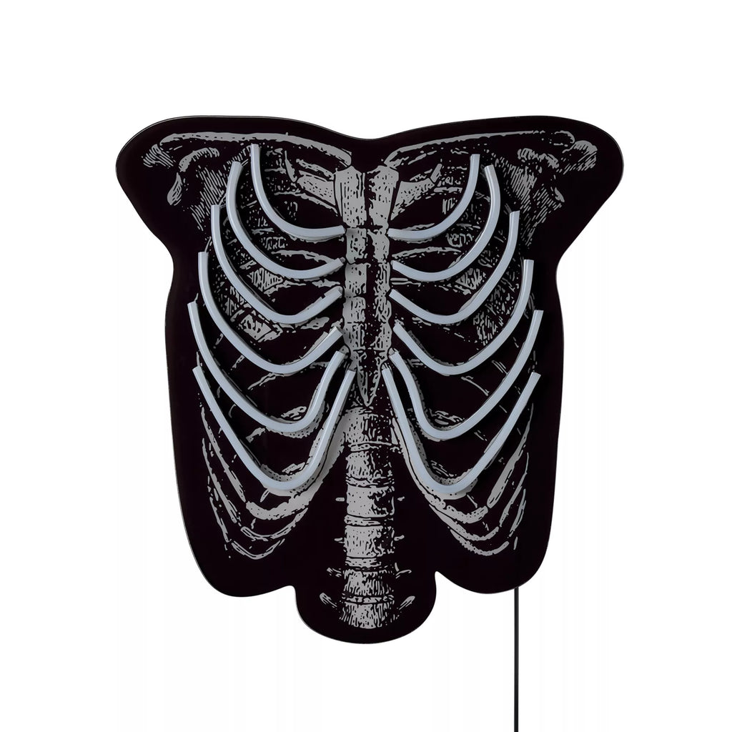 Skeleton Torso Neon LED Light-Up Sign