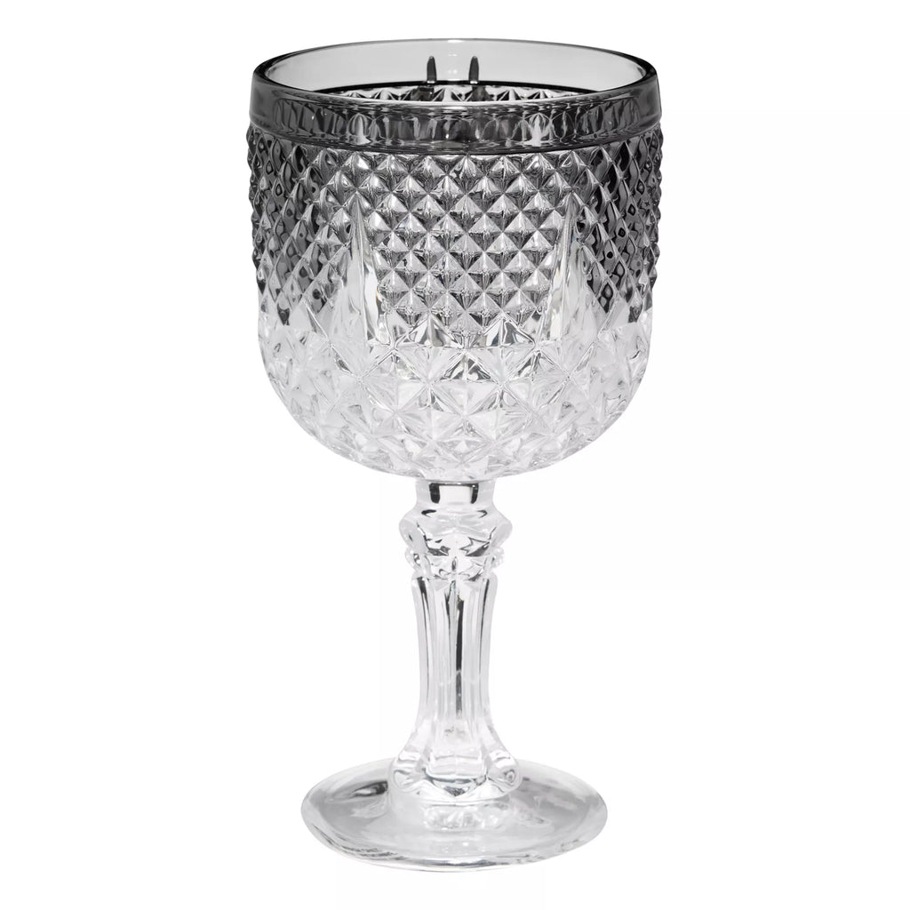 Silver Spider Gothic Glass Goblet
