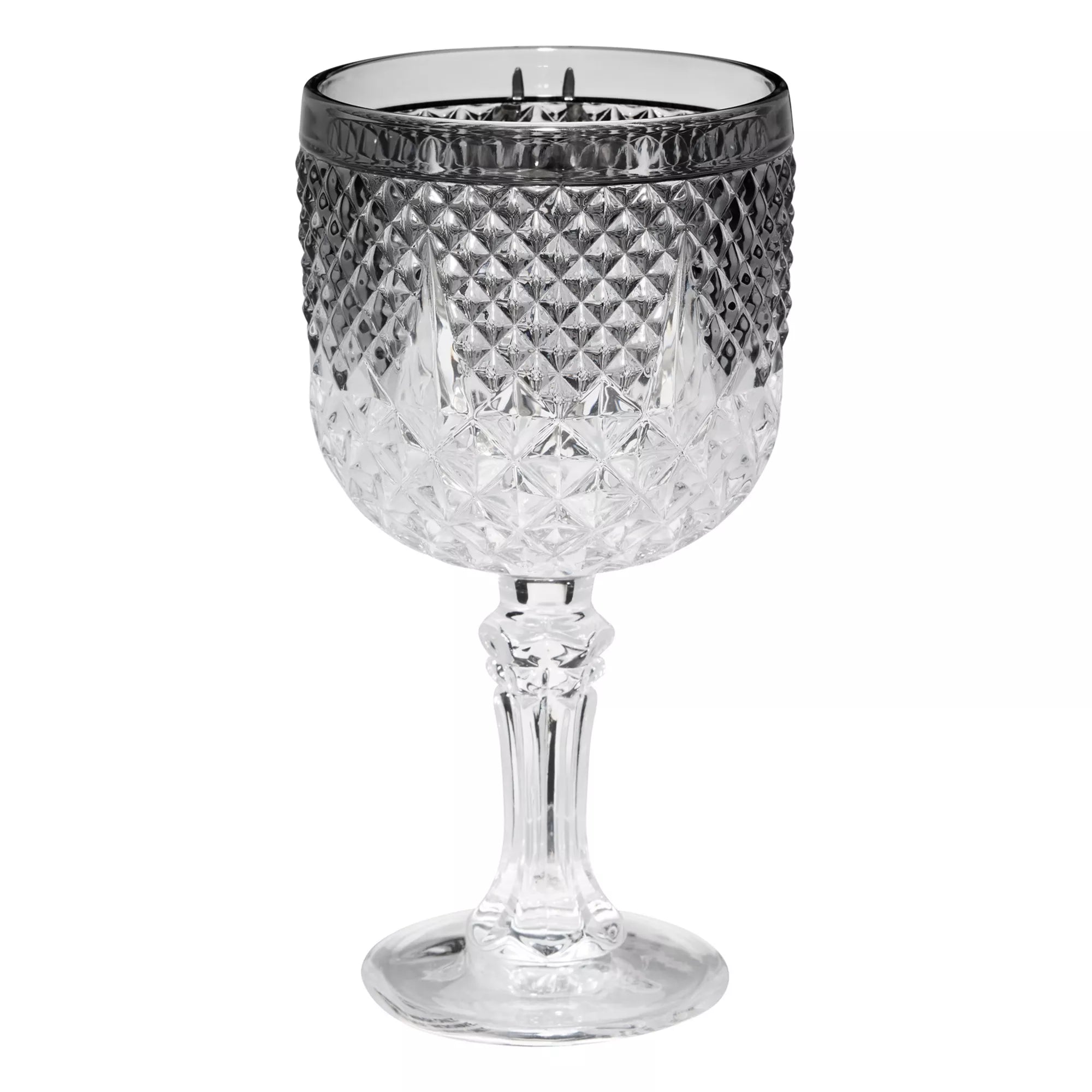 Silver Spider Gothic Glass Goblet