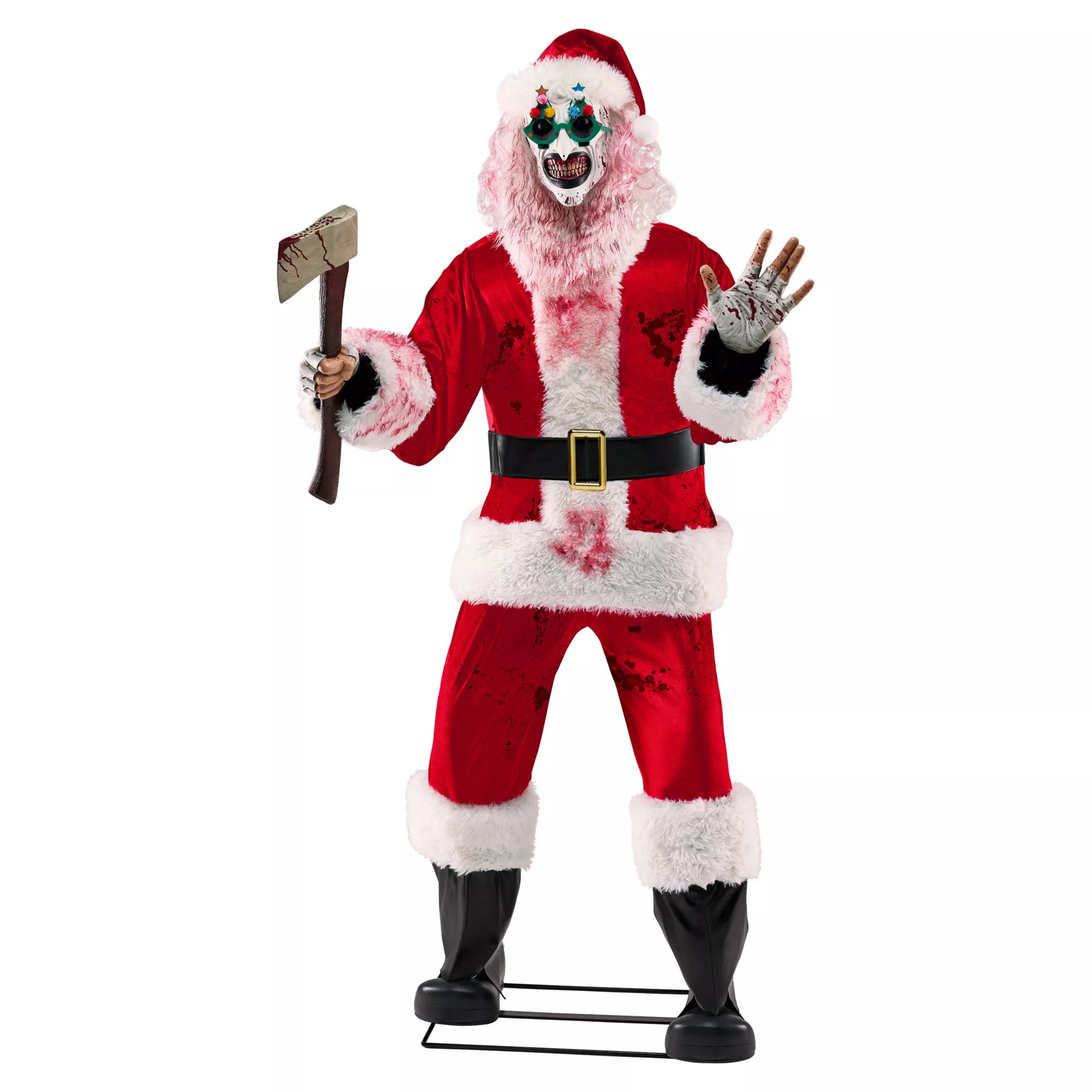 6 Ft 3 In Art the Clown Santa Claus Animatronic - Terrifier 3