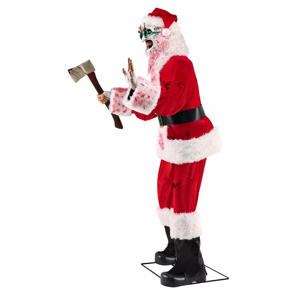6 Ft 3 In Art the Clown Santa Claus Animatronic - Terrifier 3