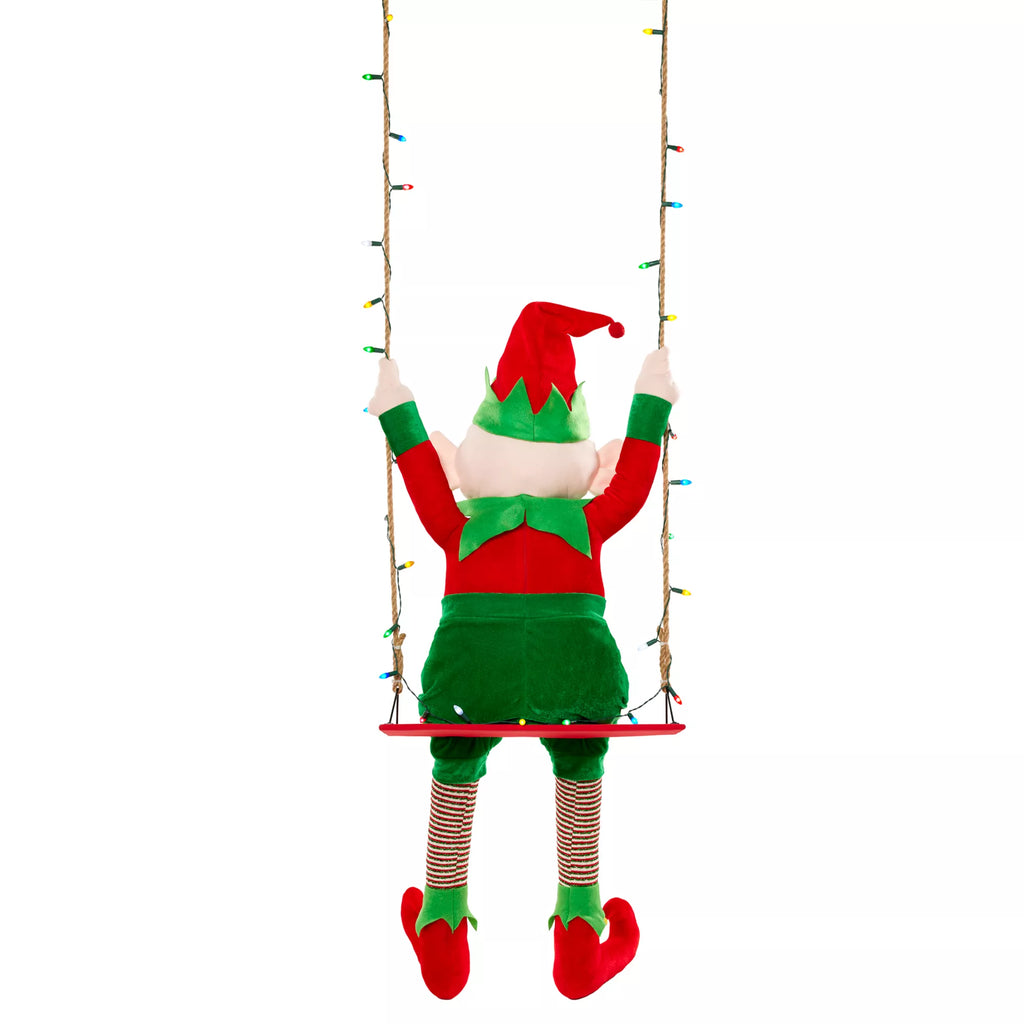 4 Ft 3 In Swinging Elf Animatronic
