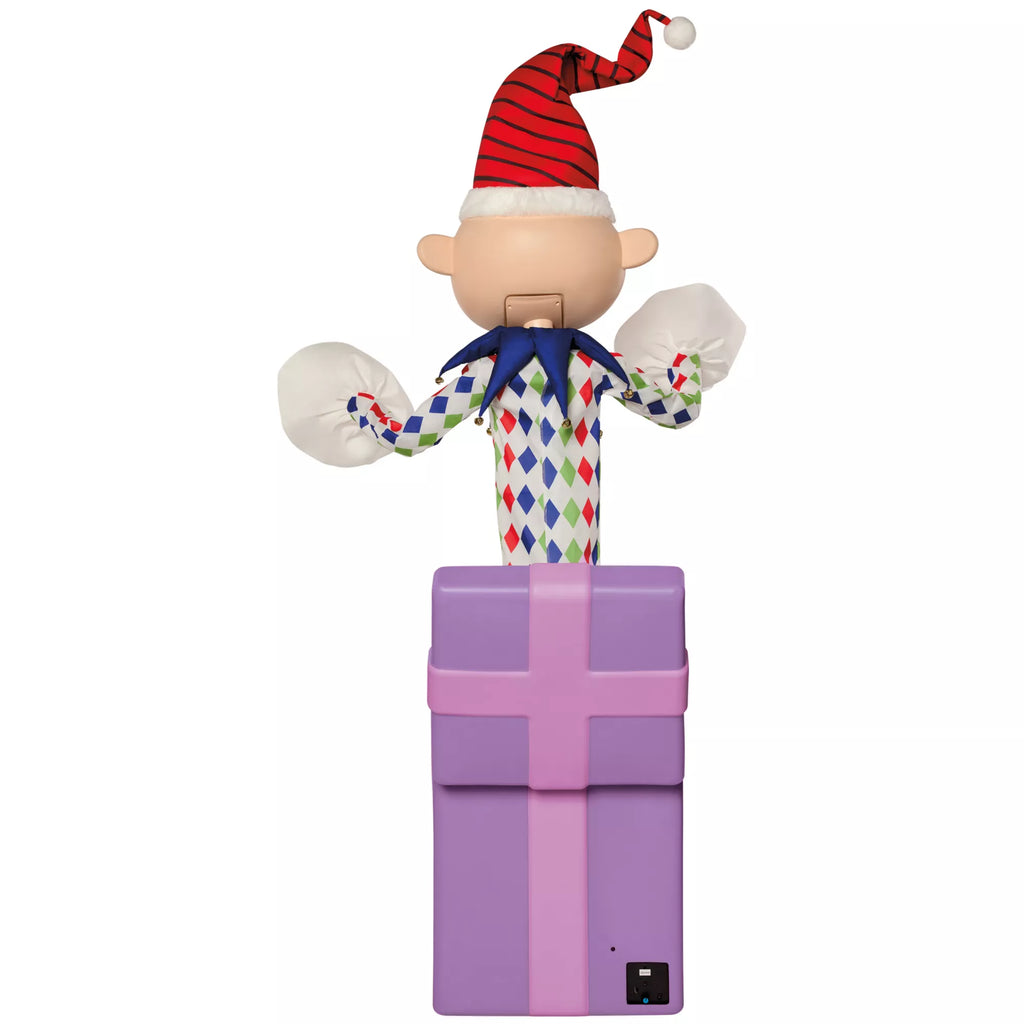 5 Ft 3 In Misfit Charlie-in-the-Box Animatronic - Rudolph the Red-Nosed Reindeer