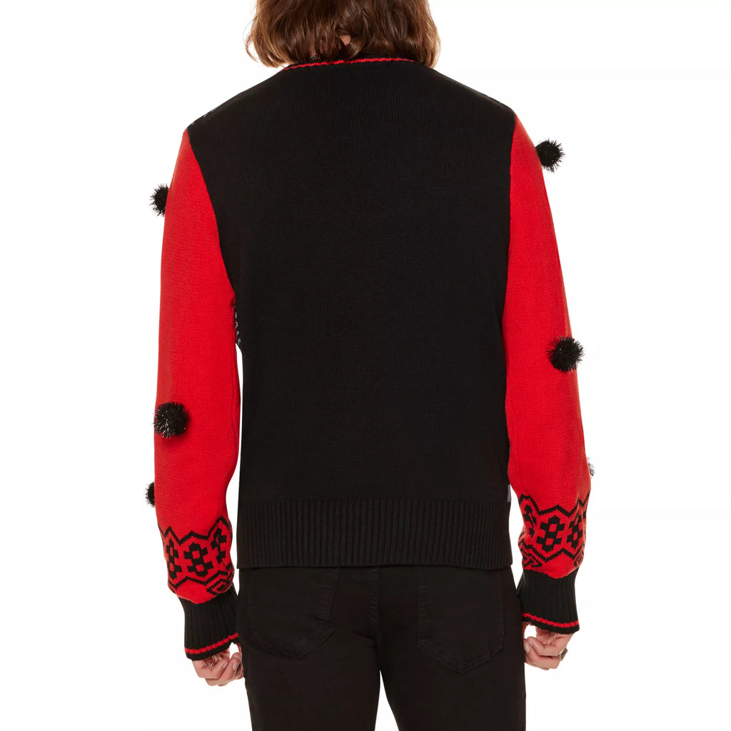Light-Up Ghost Face Just the Tip Christmas Sweater
