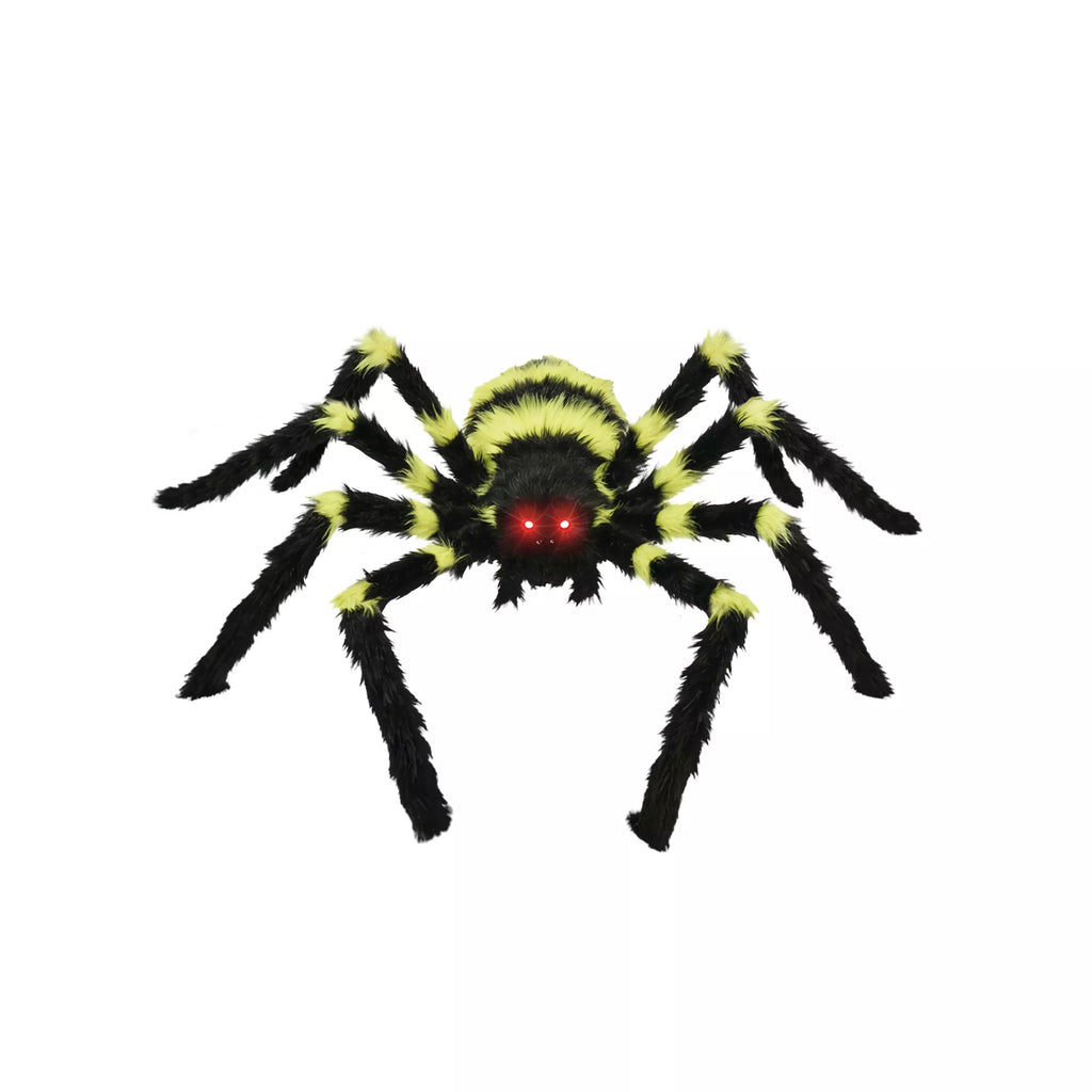 21 Inch LED Green Jumping Spider Animatronic