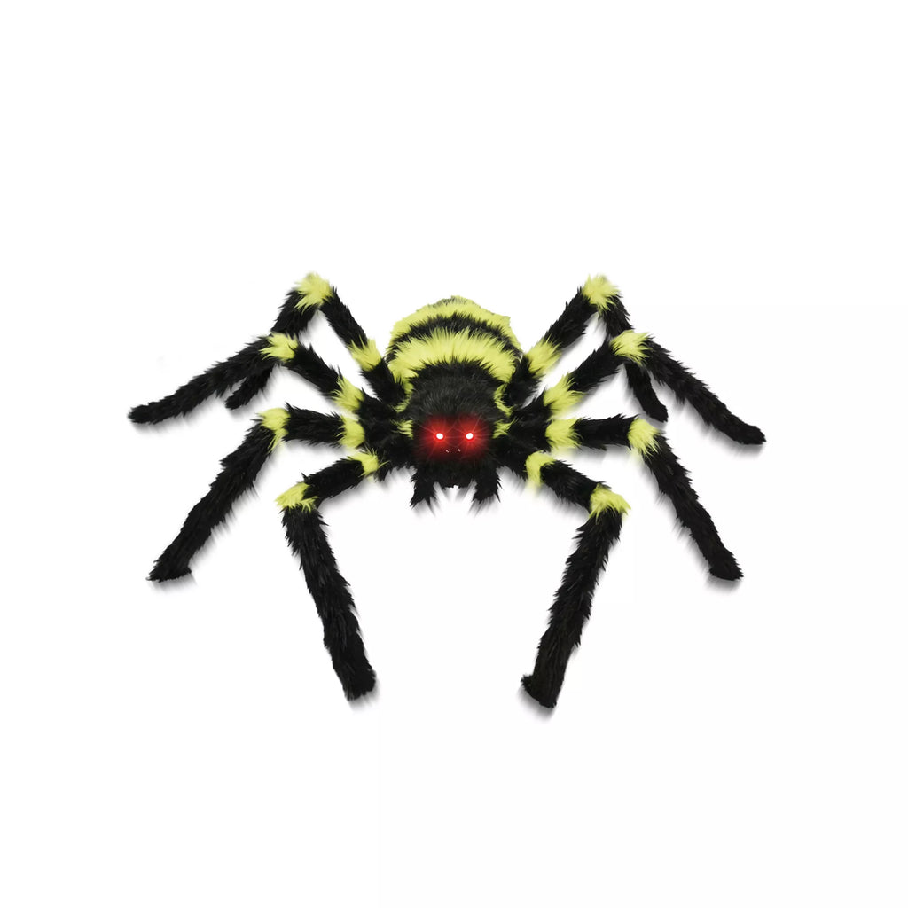 21 Inch LED Green Jumping Spider Animatronic