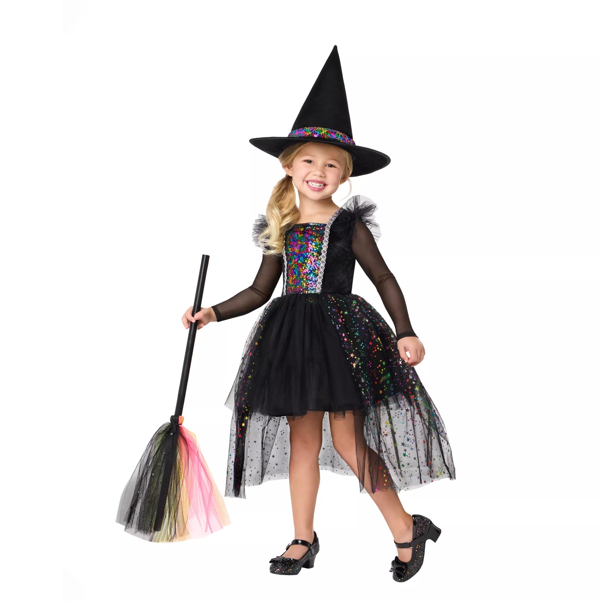 Toddler Rainbow Witch Dress Costume