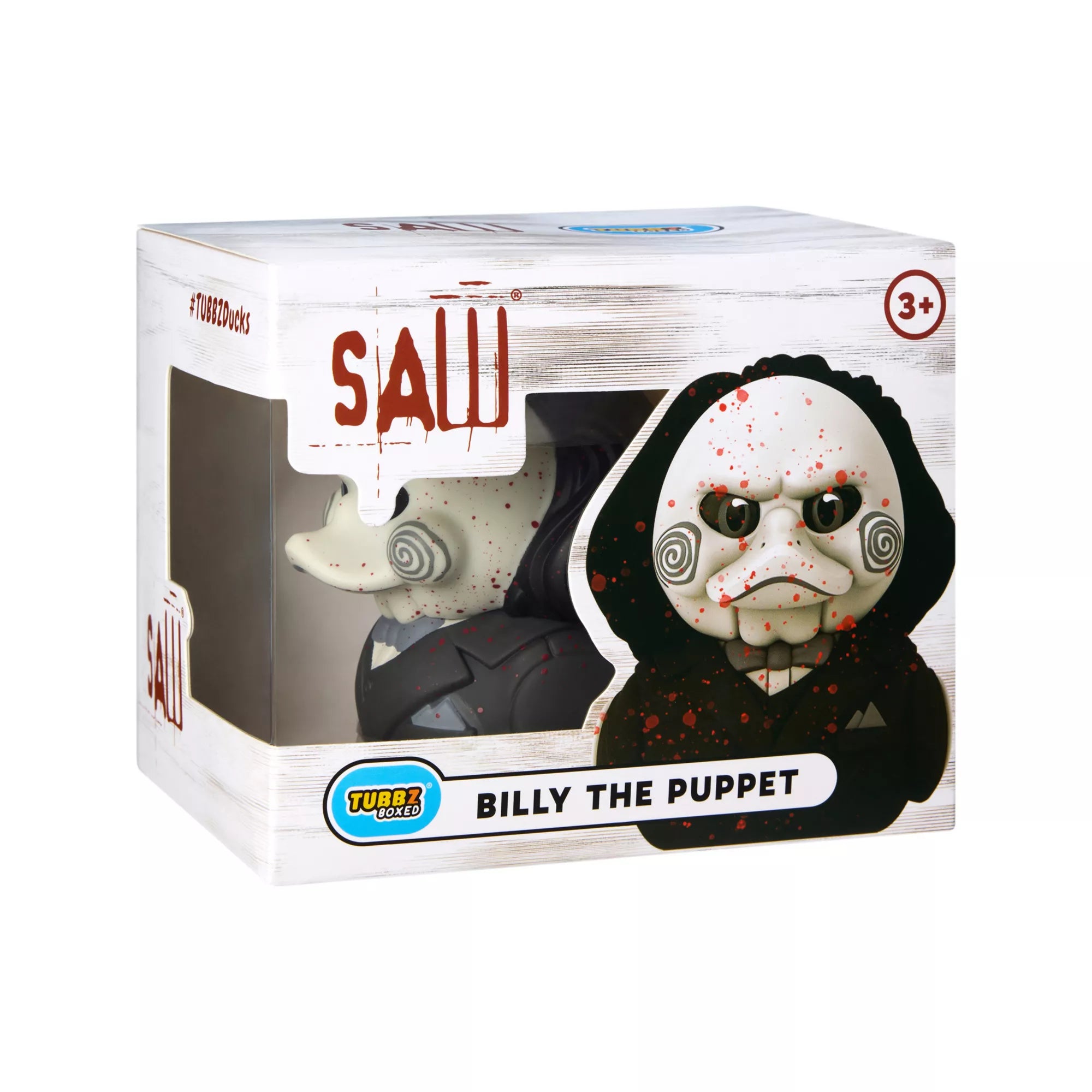 TUBBZ Billy the Puppet Blood Splatter Rubber Duck - Saw