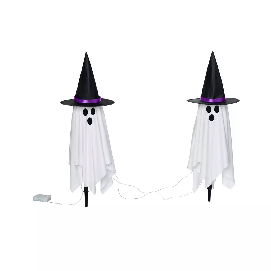 Light-Up Witchy Ghost Pathway Markers - 3 Pack