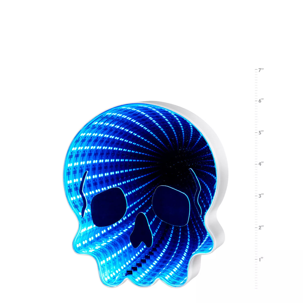 Light-Up Skull Infinity Mirror