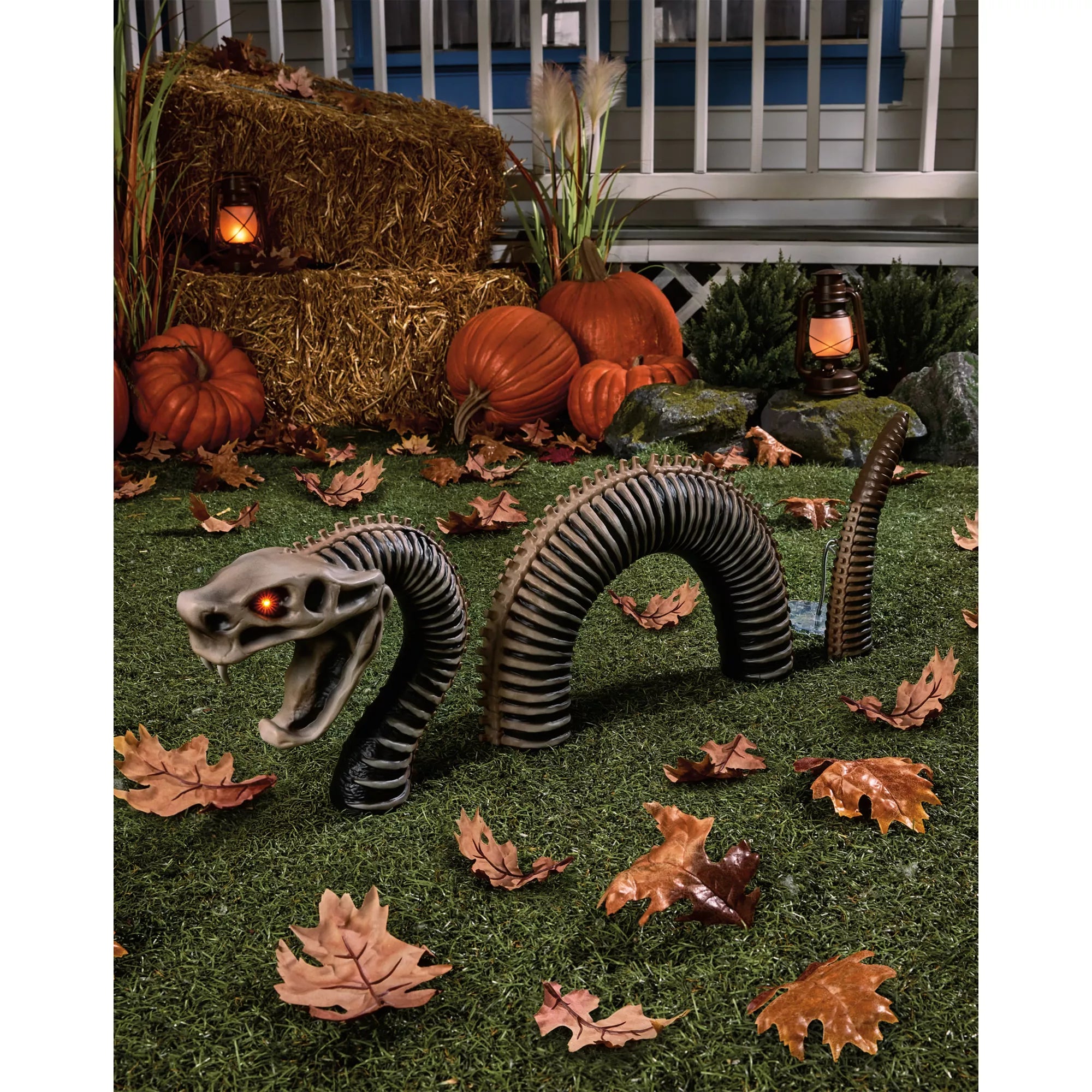 Light-Up Zombie Snake Ground Breaking Prop